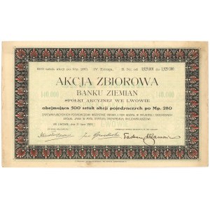 Bank Ziemian we Lwowie, Em.4, 500x 280 mkp 1923