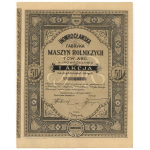 Inowrocławska Fabryka Maszyn Rolniczych Tow. Akcyjne w Inowrocławiu, 50 złotych 1927