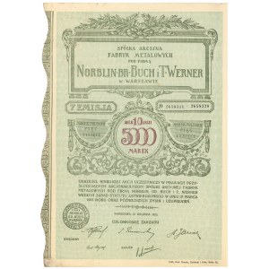 NORBLIN, BRACIA BUCH i T. WERNER, Em.7, 10x 500 mkp 1923