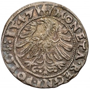 Zygmunt I Stary, Grosz Kraków 1547 - POLO+: