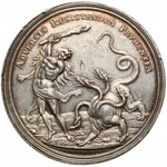 August II Mocny, Medal Herkules ADVERSIS... - ex POTOCKI - rzadkość 