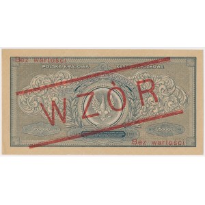 WZÓR 250.000 mkp 1923 - A - bez perforacji