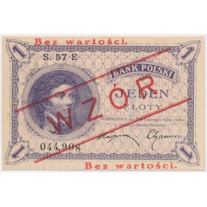 WZÓR 1 złoty 1919 - S. 57 E