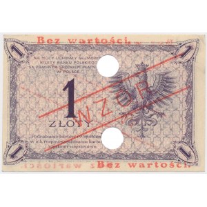 WZÓR 1 złoty 1919 - S. 36 B