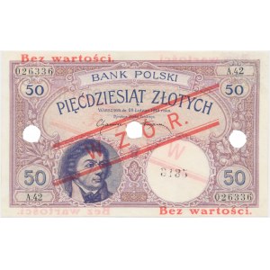 WZÓR 50 złotych 1919 - A.42