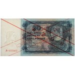 WZÓR 10 złotych 1928 - A★1234567 - bez perforacji - PMG 67 EPQ