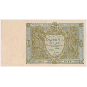 20 złotych 1929 - Ser. CU. 