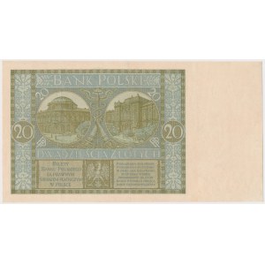 20 złotych 1929 - Ser. CU. 