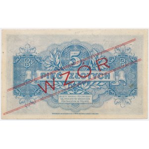 Londyn 5 złotych 1939 - WZÓR - A 1234567