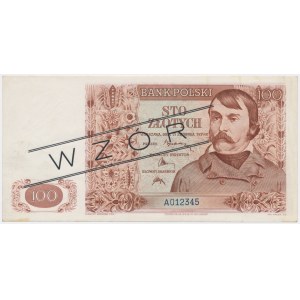 Londyn 100 złotych 1939 - WZÓR - A 012345