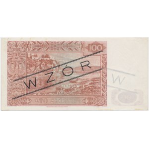 Londyn 100 złotych 1939 - WZÓR - A 012345