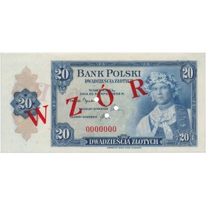 ABNCo 20 złotych 1939 - WZÓR 0000000