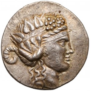 Thrace, Thasos, Tetradrachm (148-80 BC) Dionysos head in ivy wreath / Herakles with club and lion's skin