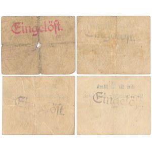 Hohensalza (Inowrocław), 10 i 50 pfennige, 1 i 2 mark (1914) - zestaw (4szt)