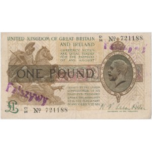 Great Britain, Counterfeit 1 Pound (1919)