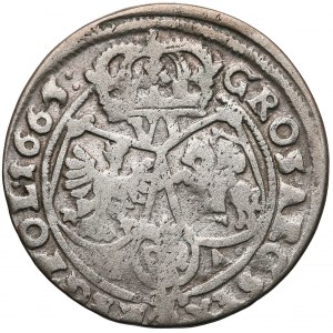 Jan II Kazimierz, Szóstak Bydgoszcz 1665 - T-A zamiast A-T