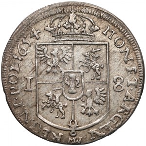 Jan II Kazimierz, Ort Wschowa 1654 MW - ŁADNY