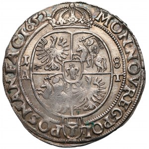 Jan II Kazimierz, Ort Poznań 1652 AT - piękny i rzadki