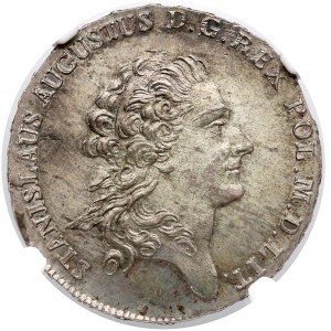 Poniatowski, Półtalar 1776 EB - PIĘKNY - NGC MS64