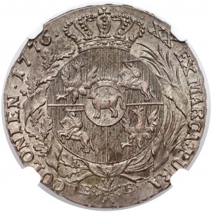 Poniatowski, Półtalar 1776 EB - PIĘKNY - NGC MS64