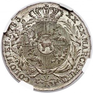 Poniatowski, Półtalar 1783 EB - bez przepaski - PIĘKNY - NGC MS64+