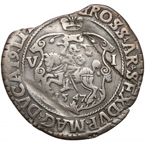 Zygmunt II August, Szóstak Wilno 1547 - pierwszy - RZADKOŚĆ