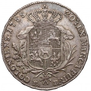 Poniatowski, Półtalar 1788 EB - wariant a2