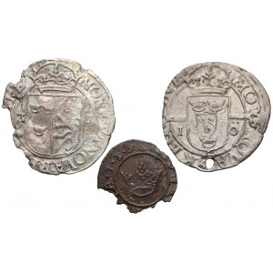 Zygmunt III Waza, 1 fryk, 1 i 2 öre 1593-95 (3szt)