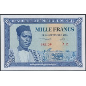 Mali, 1.000 Francs 1960