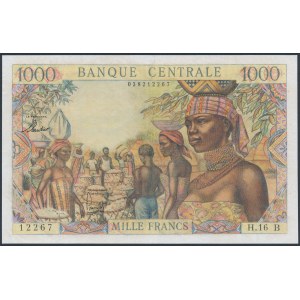 Äquatorialafrikanische Staaten, Zentralafrikanische Republik, 1.000 Franken (1963)