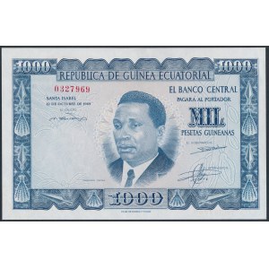 Equatorial Guinea, 1.000 Pesetas Guineanas 1969