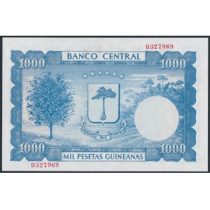 Equatorial Guinea, 1.000 Pesetas Guineanas 1969