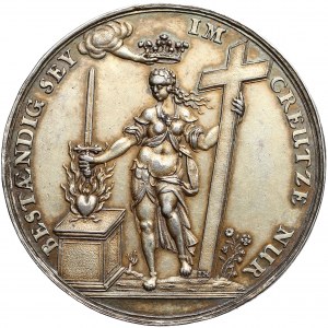Niemcy, Lipsk, Medal religijny 1629 (Höhn) - RZADKI