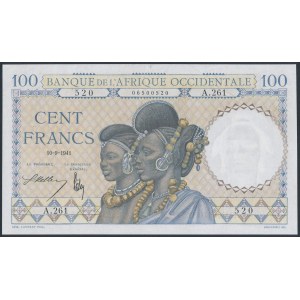 French West Africa, 100 Francs 1941