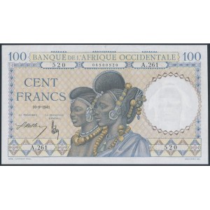 Francuska Afryka Zachodnia, 100 franków 1941