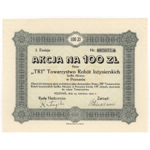 TRI Towarzystwo Robót Inżynierskich, Em.1, 100 złotych 1925