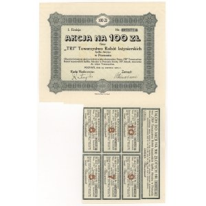 TRI Towarzystwo Robót Inżynierskich, Em.1, 100 złotych 1925