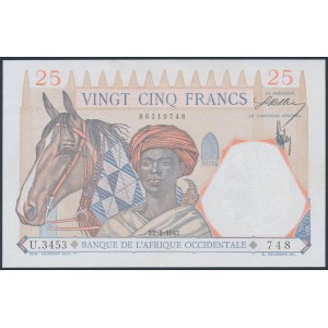 French West Africa, 25 Francs 1942