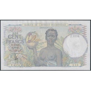 French West Africa, 100 Francs 1949