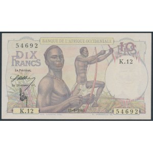 Französisch-Westafrika, 10 Franken 1946