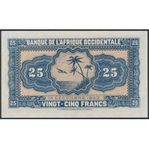 French West Africa, 25 Francs 1942