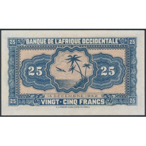 Französisch-Westafrika, 25 Franken 1942