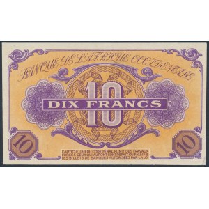 Francuska Afryka Zachodnia, 10 franków 1943