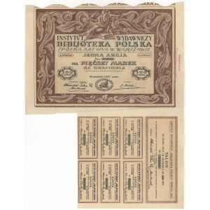 Instytut Wydawniczy BIBLJOTEKA POLSKA, Em.1, 500 mkp 1921