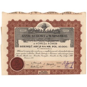 Bank Ludowy w Warszawie, Em.4, 10x 1.000 mkp 1922 - na okaziciela