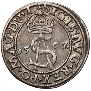 Zygmunt II August, Trojak Wilno 1562 - DV - duża Pogoń - ładny