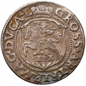 Zygmunt II August, Trojak Wilno 1562 - L - Pogoń w tarczy