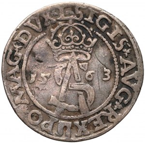 Zygmunt II August, Trojak Wilno 1563 - L - prążkowany