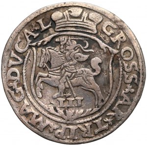 Zygmunt II August, Trojak Wilno 1563 - L - prążkowany