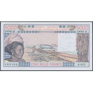 Westafrikanische Staaten, Mali, 5.000 Franken 1990
